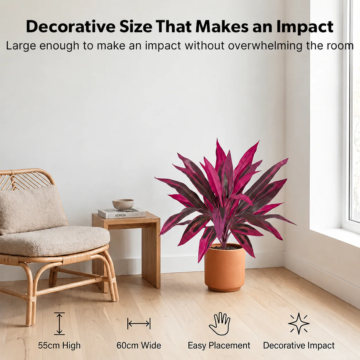 🔥Last Day 50% OFF🔥Large Realistic Artificial Boston Fern & Dragon's Blood Tree Plants