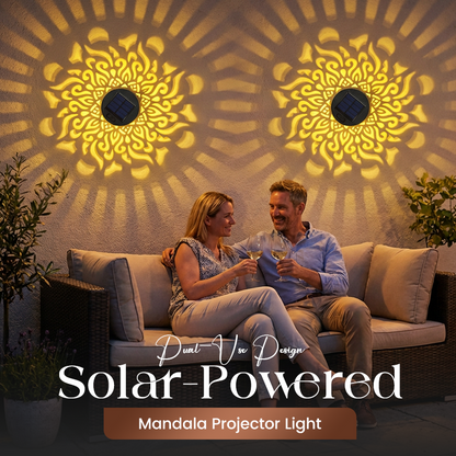 💡💓Surprise Price: Only $15.99!!🔥Solar-Powered Mandala Projector Light🎁🏠