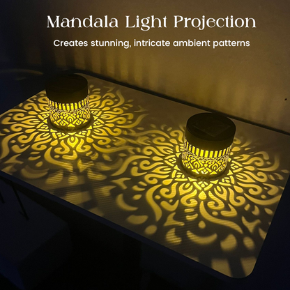 💡💓Surprise Price: Only $15.99!!🔥Solar-Powered Mandala Projector Light🎁🏠