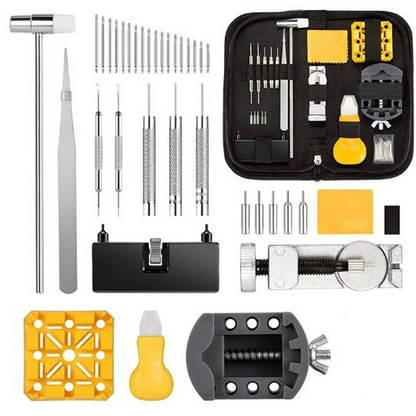 Complete 72-Piece Watch Repair Tool Kit