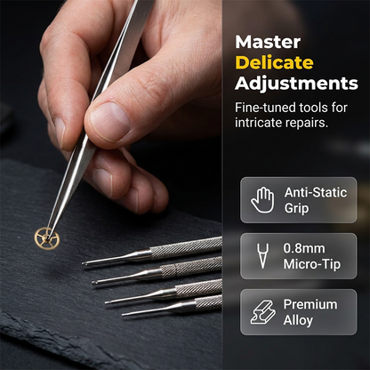 Complete 72-Piece Watch Repair Tool Kit