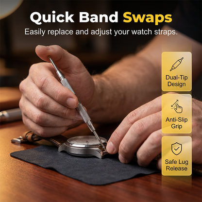 Complete 72-Piece Watch Repair Tool Kit